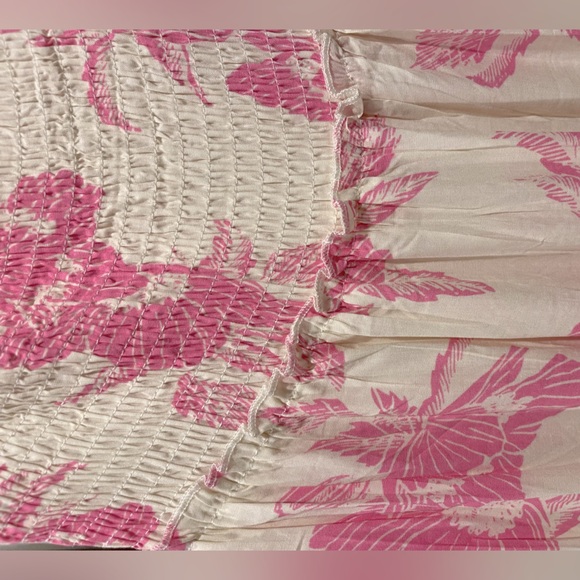 Abel the Label Pink Floral Maxi Tiered Dress - S - Picture 4 of 7